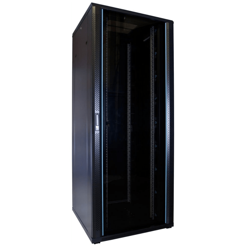Baie de serveur 47U avec porte en verre 800x800x2260mm (LXPXH)