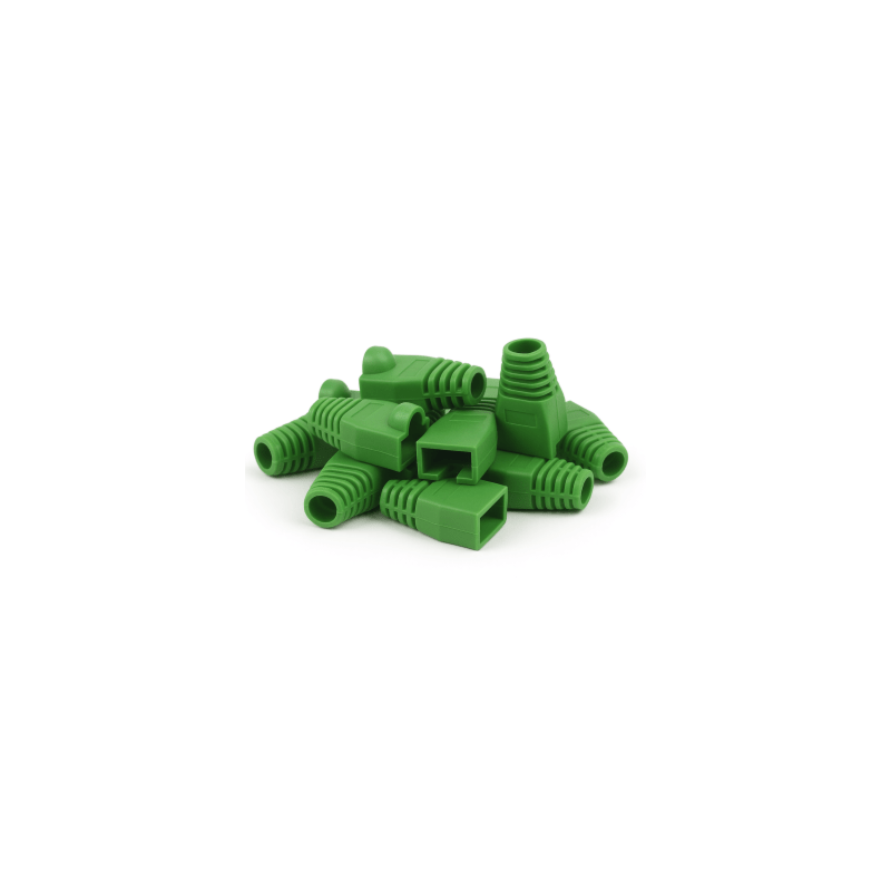 Manchon vert de câble RJ45 - 10 pièces