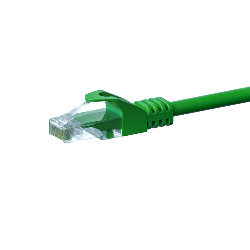 Câble Cat5e UTP 100% cuivre vert - 2m