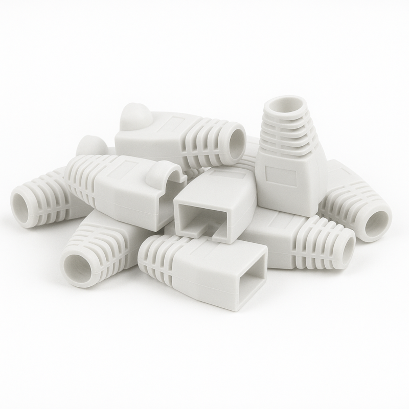 DANICOM Manchon de câble RJ45 blanc - 10 pièces
