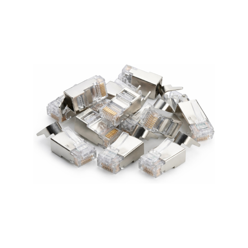 Connecteur RJ45 CAT6A blindé - pour câble rigide x10 pièces