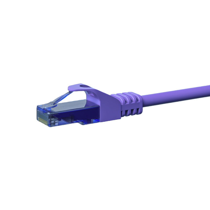 Câble CAT6A UTP 100% cuivre violet - 5m