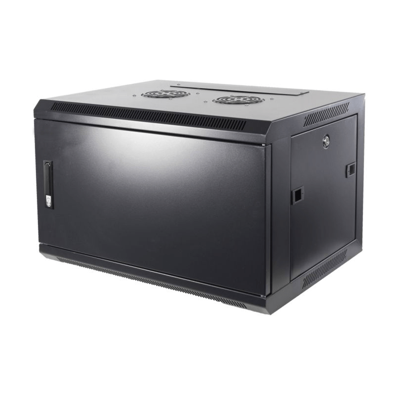 Baie murale 4U avec porte métallique 600x600x280 mm (LxPxH)