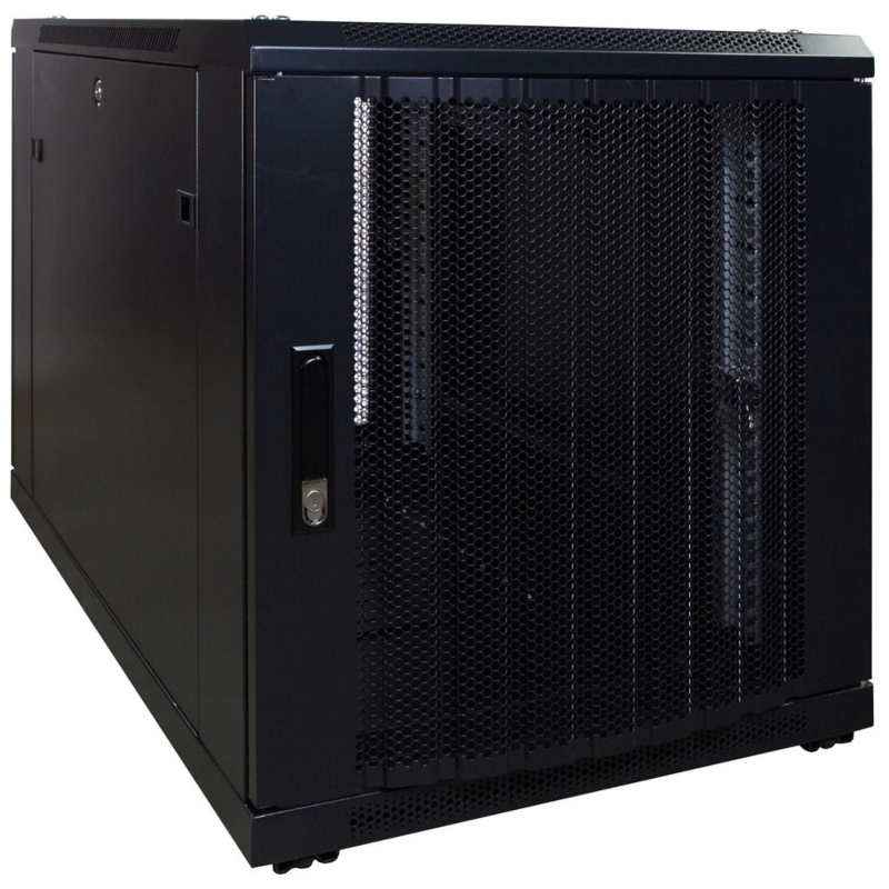 Mini baie de serveur 12U avec porte perforée 600x1200x720mm (LXPXH)