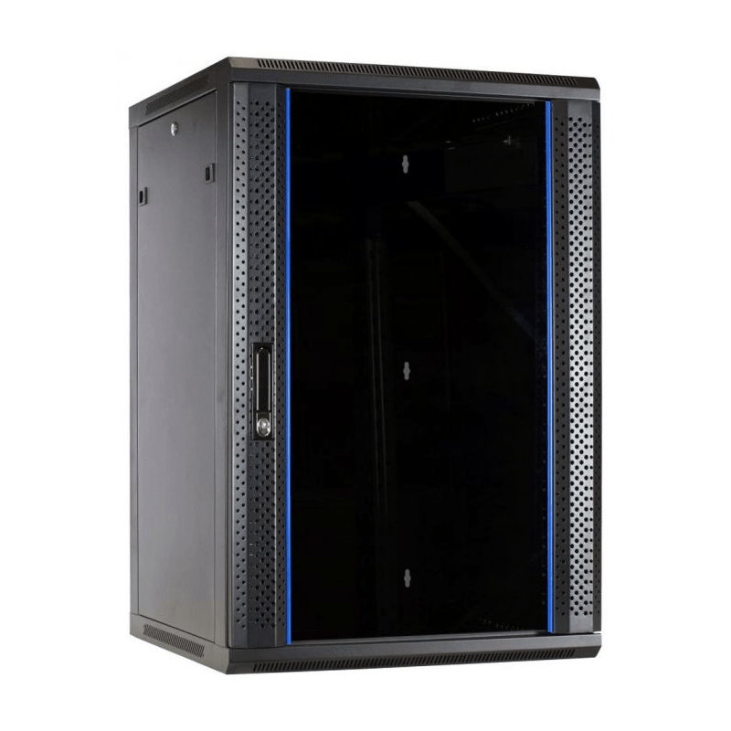 Baie murale 22U avec porte en verre 600x600x1200mm 