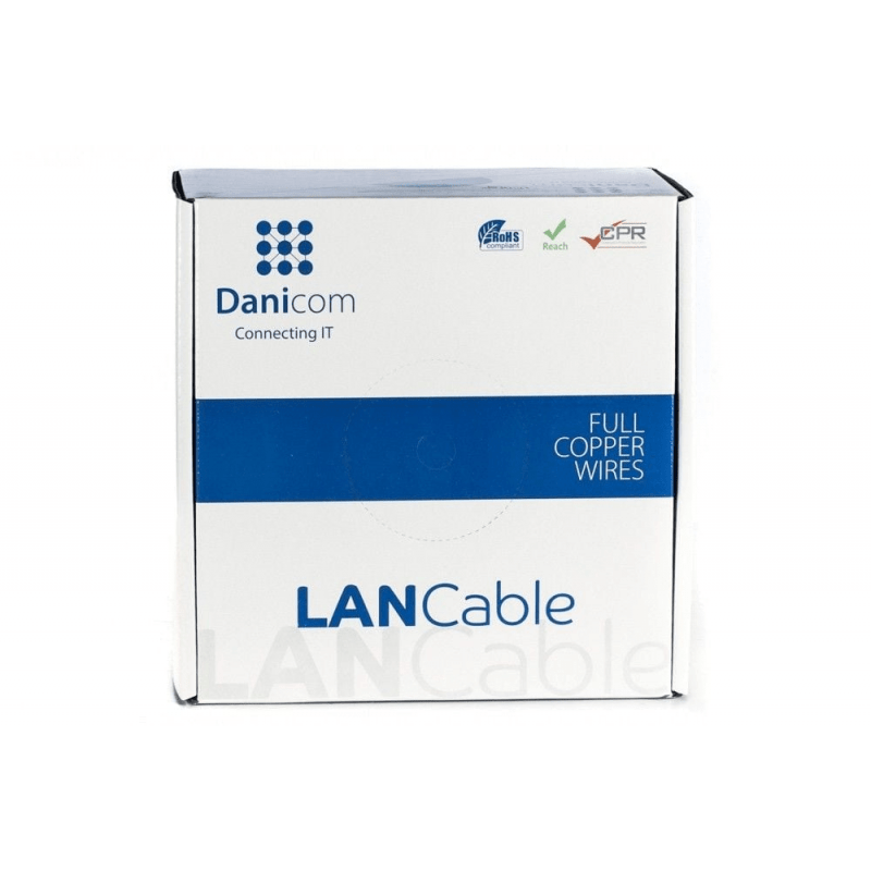 DANICOM CAT5E UTP 100m câble sur bobine rigide -  LSZH (Dca)