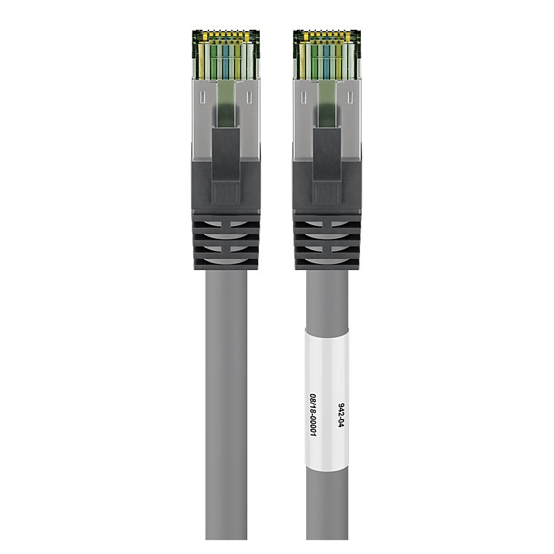 Câble RJ45 Cat8 S/FTP (PIMF) Gris - 0,25m