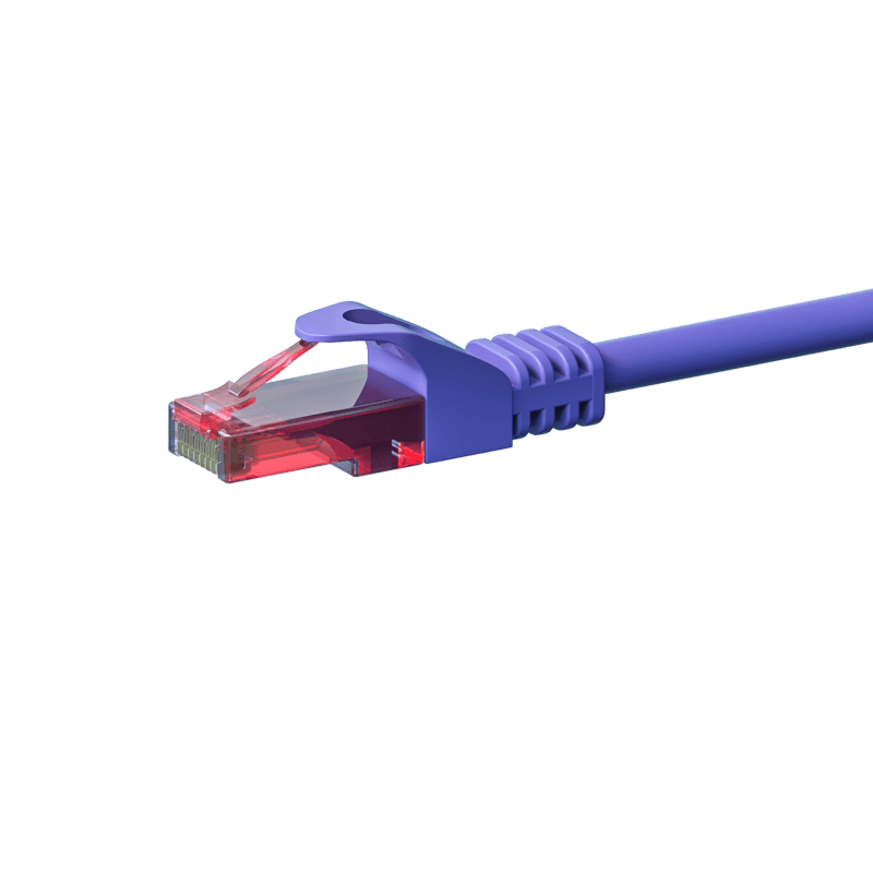 Câble CAT6 UTP 100% cuivre violet - 5m