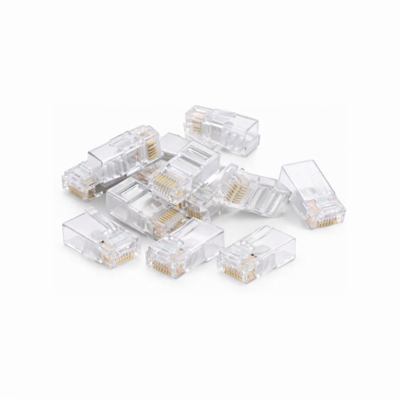 Connecteur RJ45 CAT6A + Pièce auxiliaire - pour câble flexible - non blindé - 10 pièces