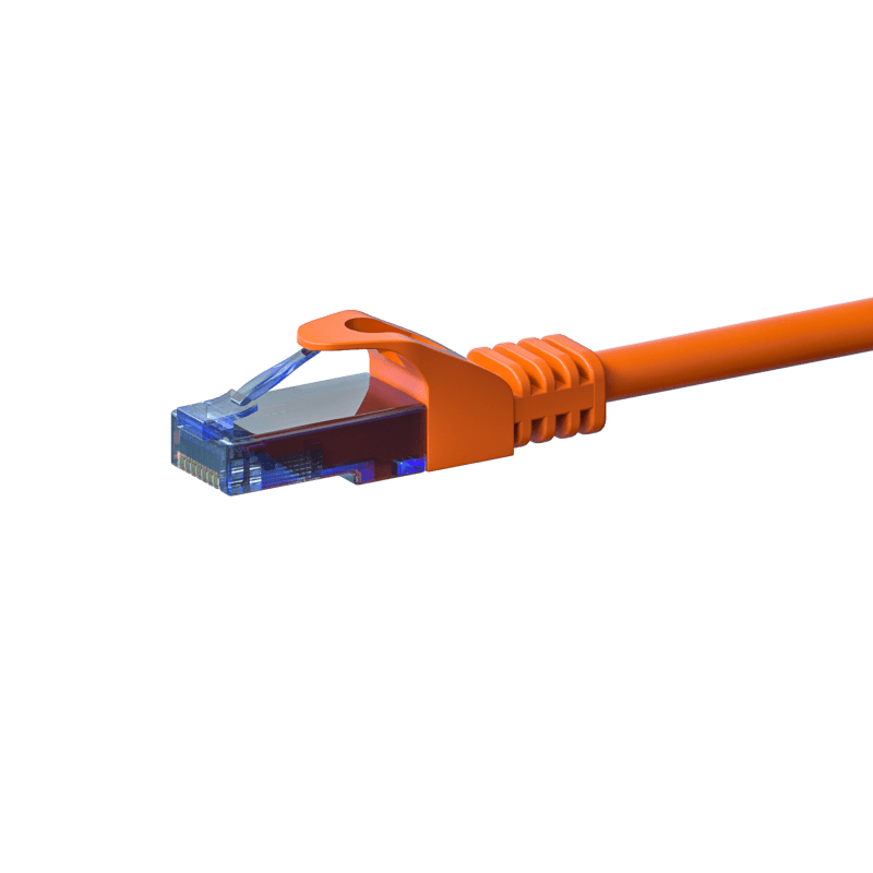 Câble CAT6A UTP 100% cuivre orange - 2m