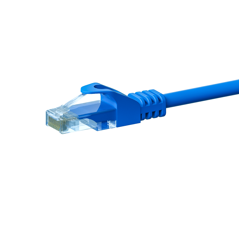 Câble Cat5e UTP 100% cuivre bleu - 1.50m