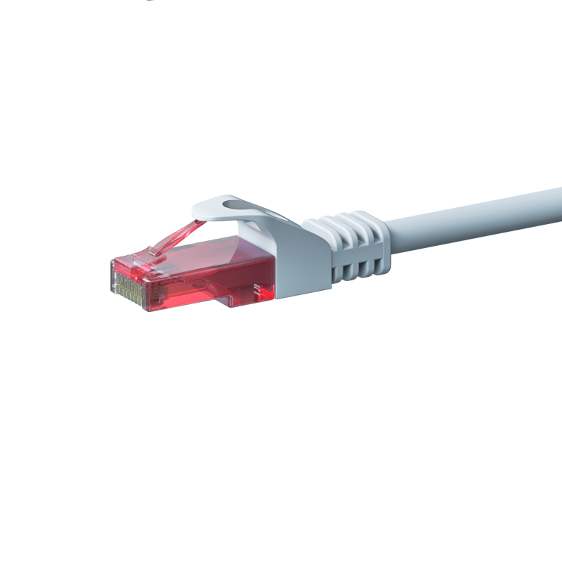 Câble patch UTP CAT6 0,15 m blanc - 100 % cuivre