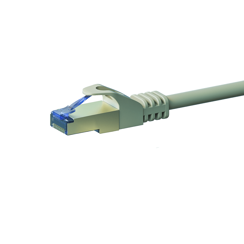Câble CAT6A S/FTP (PIMF) 100% cuivre gris - 1.50m