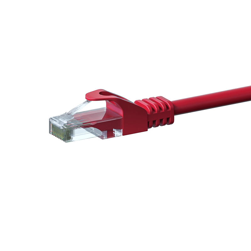 Câble CAT6 UTP CCA rouge - 1.50m