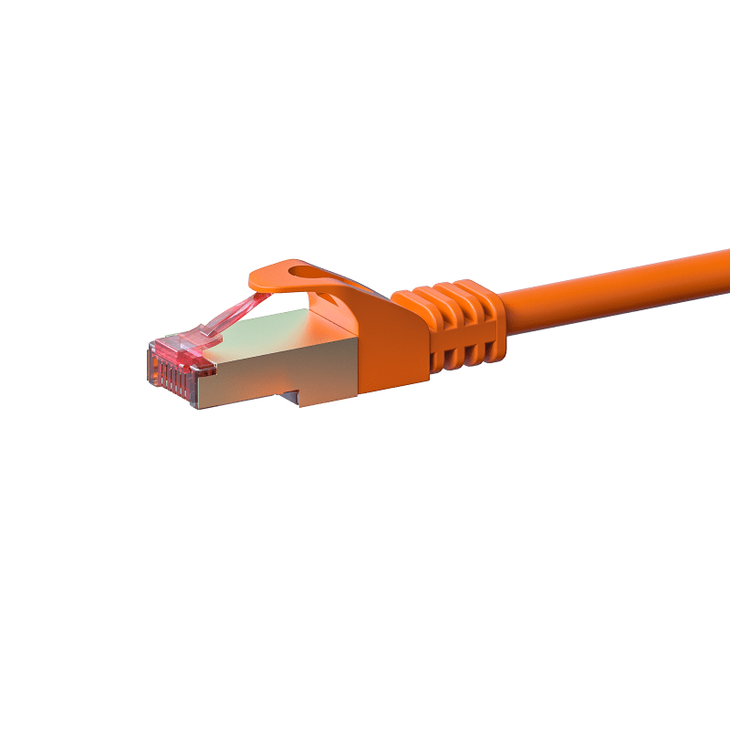 Câble CAT6A UTP 100% cuivre orange - 50m