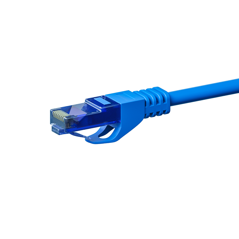 Câble CAT6A UTP 100% cuivre bleu - 20m