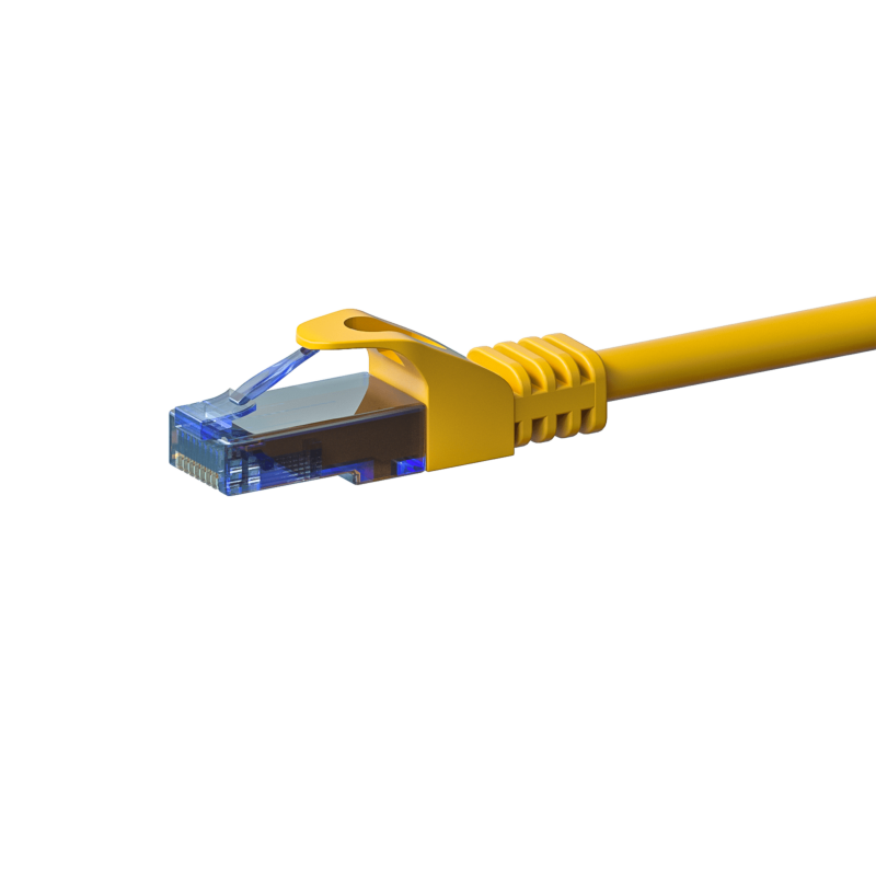 Câble RJ45 CAT6A UTP 100% cuivre noir - 0.15m