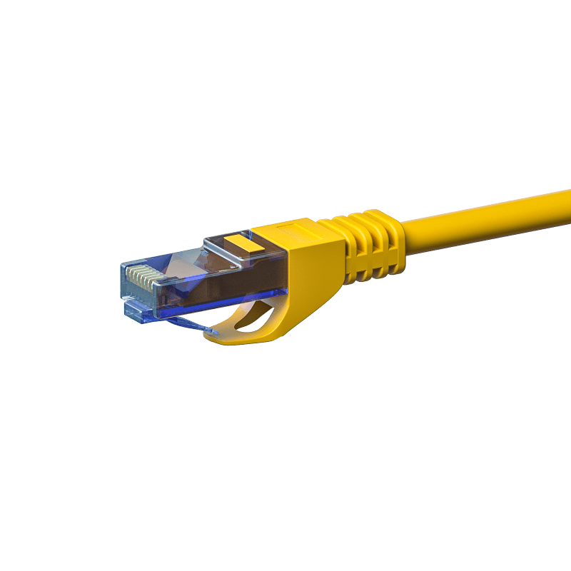Câble CAT6A UTP 100% cuivre jaune - 20m