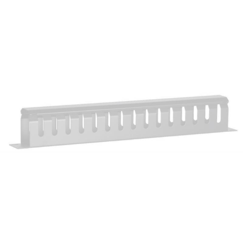 Conduit de câble blanc en métal 1U 19 pouces avec couvercle coulissant