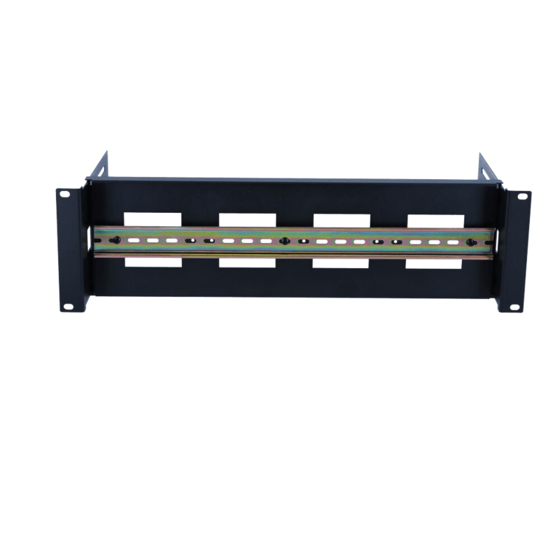 Rail DIN 3U pour racks 19 pouces - réglable en profondeur