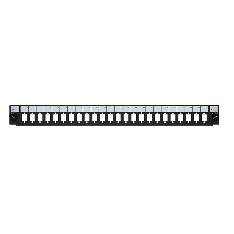 19" Façade interchangeable LC/SC/E2000 24 ports