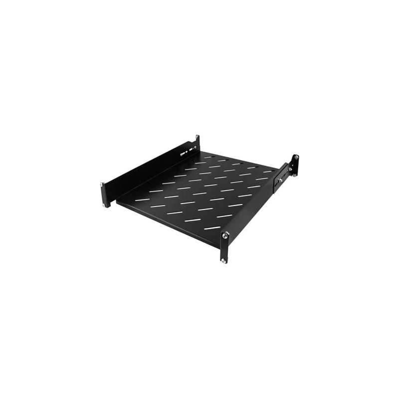 2U verstelbaar legbord, 19-inch 550-680mm diepte