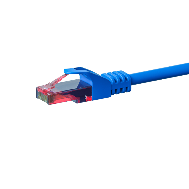 Câble CAT6 UTP 100% cuivre bleu - 5m