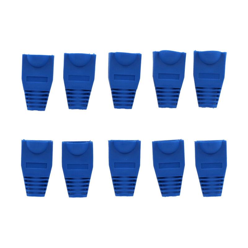 Manchon de câble RJ45 bleu - 10 pièces 