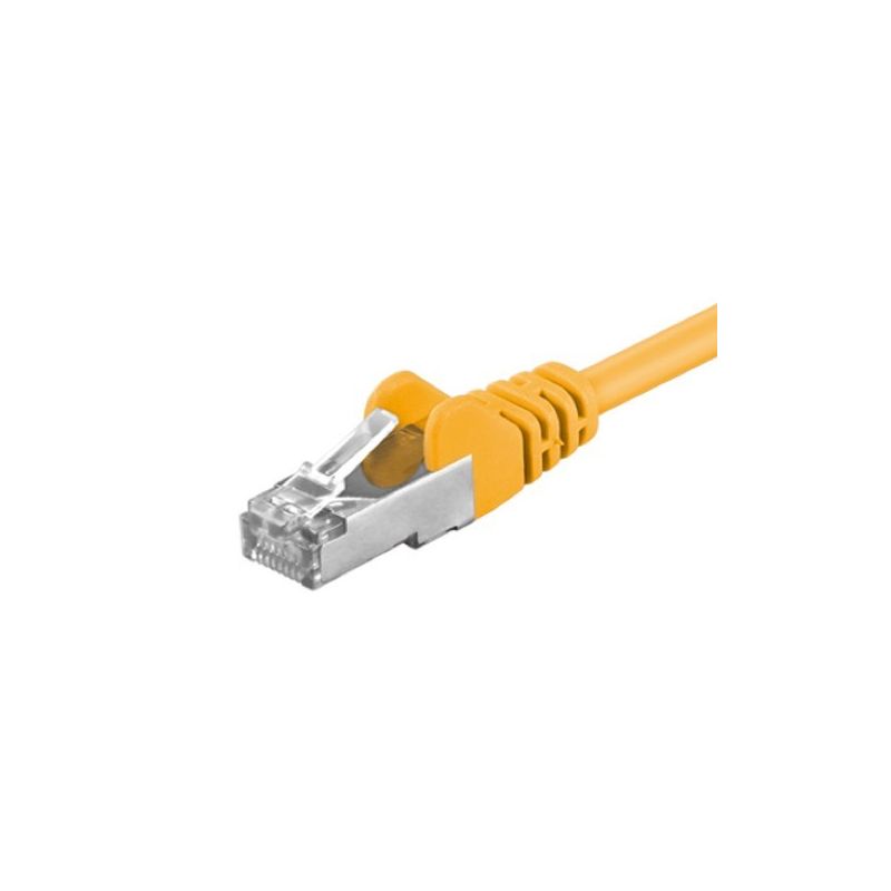 Câble Cat5e FTP jaune - 0.25m