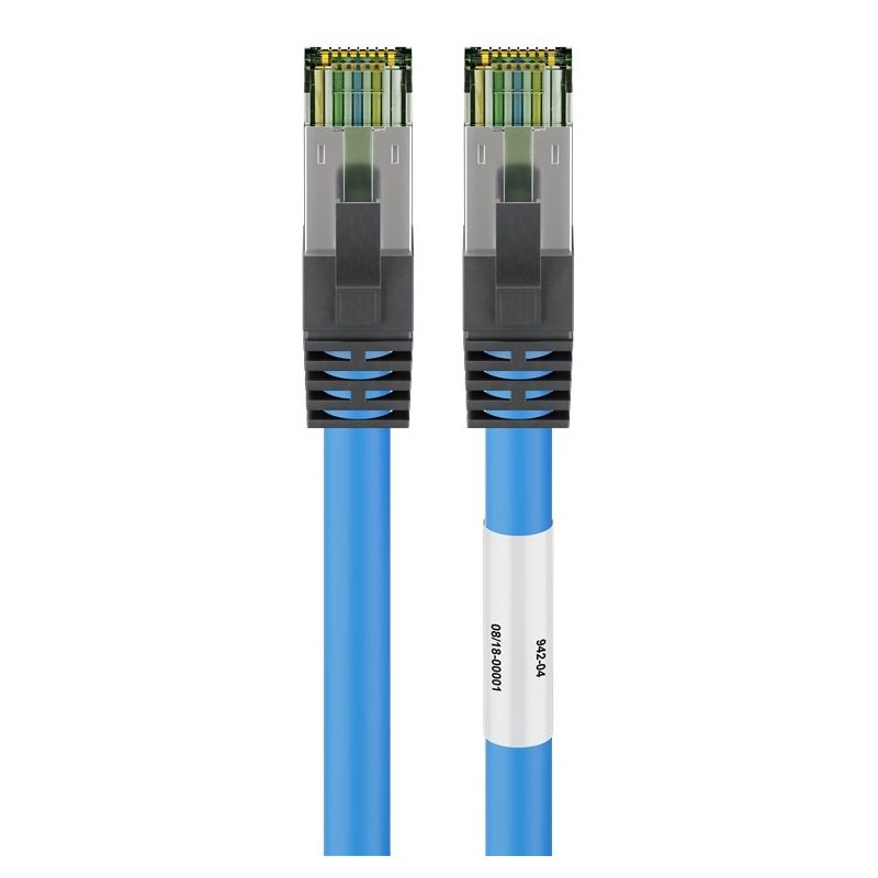 Câble RJ45 Cat8 S/FTP (PIMF) Bleu - 5m 