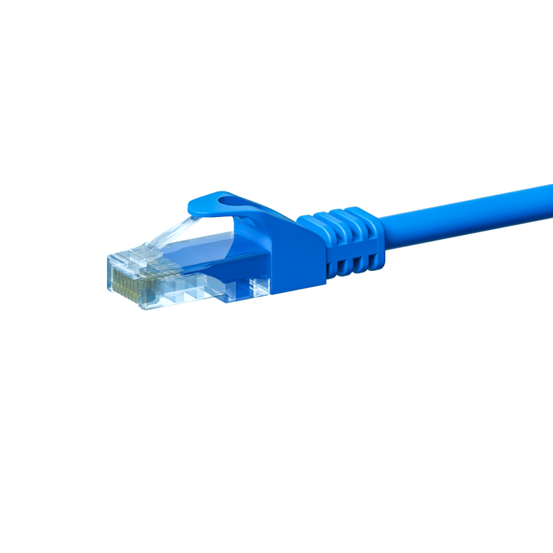 Câble CAT5e UTP CCA bleu - 2m