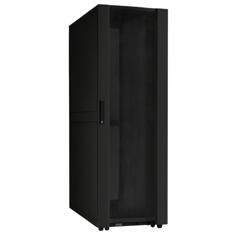 Baie de serveur datacenter 42U avec porte perforée 600x1000x2000mm (LxPxH)