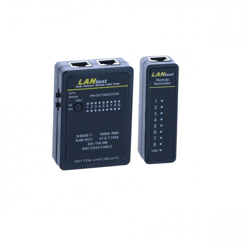 Testeur de câble réseau professionnel Danicom UTP, FTP, S/FTP et coaxial en mallette
