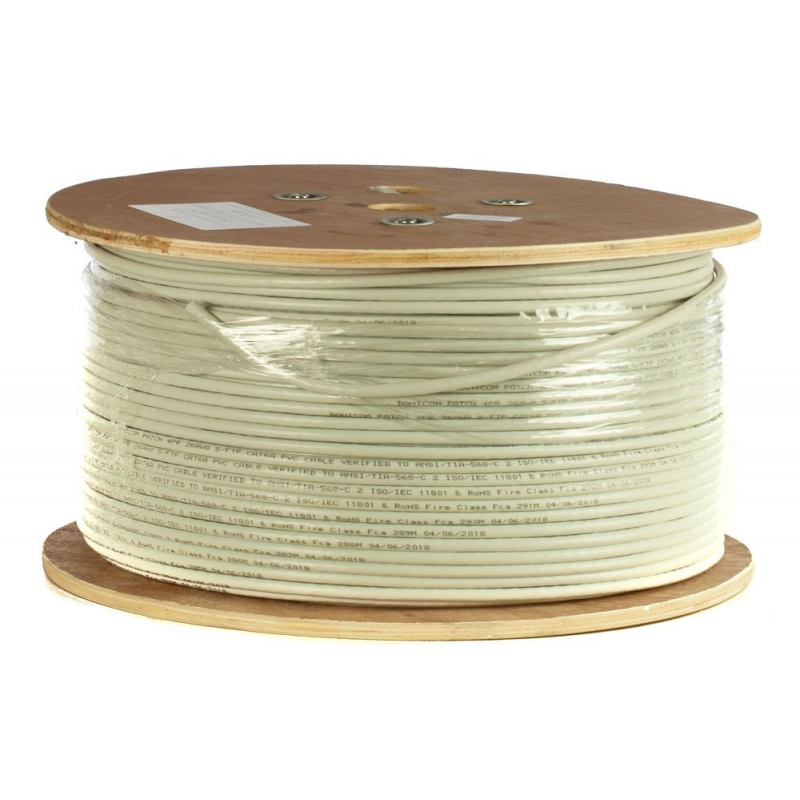 DANICOM CAT6A SFTP 500m câble sur bobine rigide -  LSZH (B2ca)