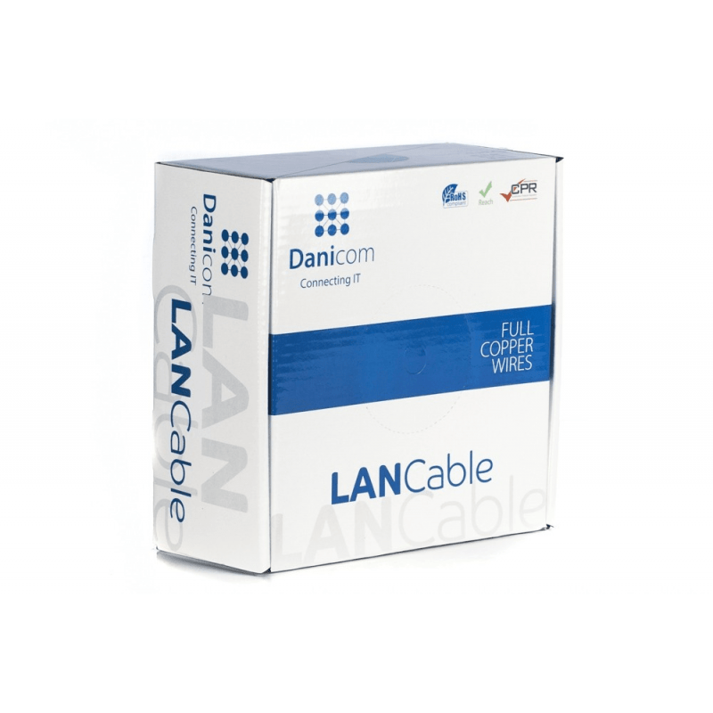 DANICOM CAT6 UTP 100m câble sur bobine rigide -  LSZH (Dca)