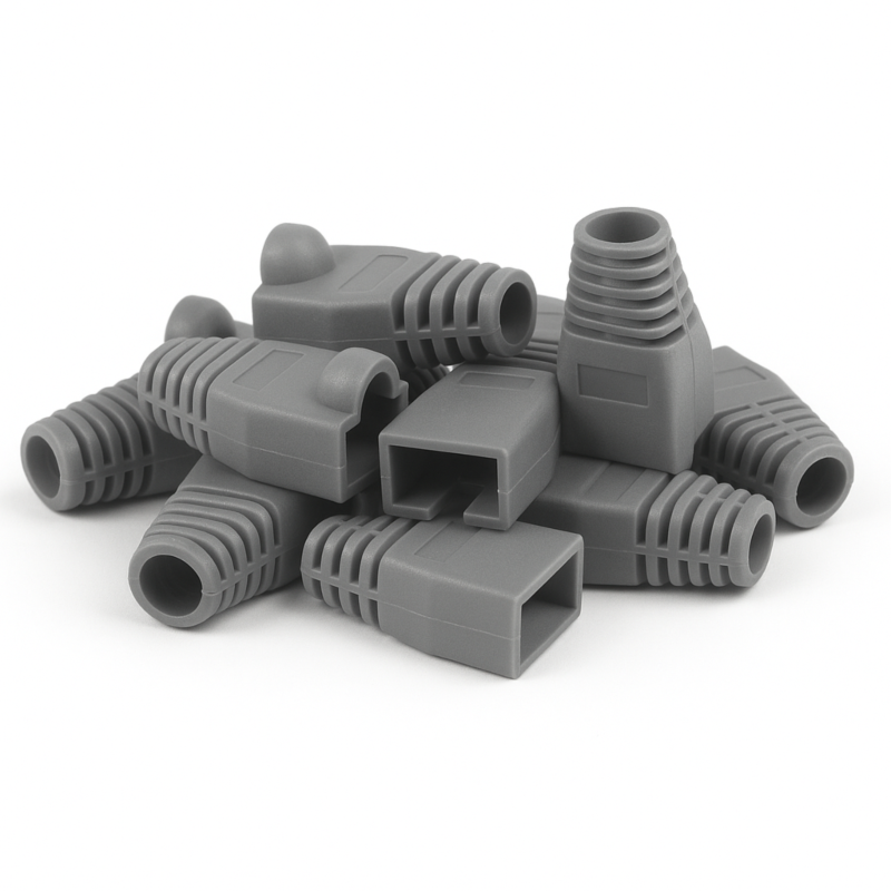 DANICOM manchon de câble RJ45 gris grand - 10 pièces