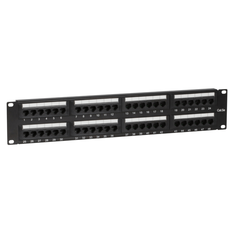 Panneau de brassage Cat5e UTP - 48 ports