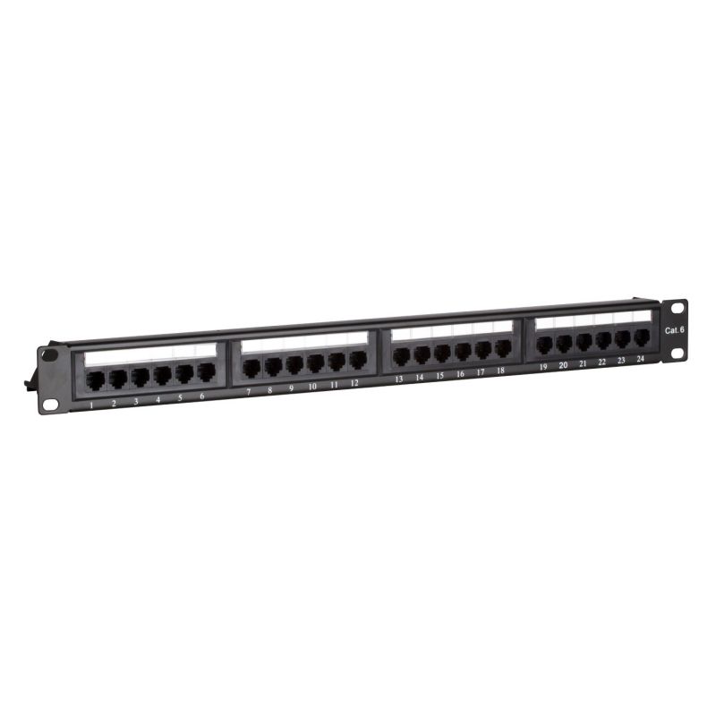 Panneau de brassage CAT6 UTP - 24 ports