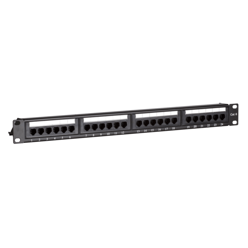 Panneau de brassage CAT6 UTP - 24 ports