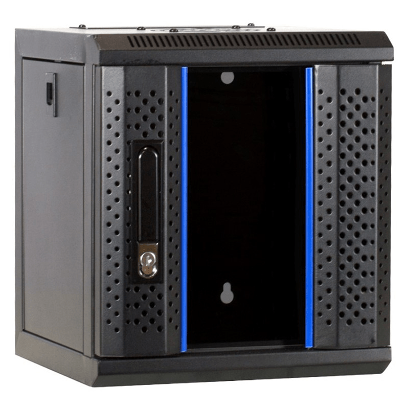Baie de serveur 10 pouces 6U avec porte en verre 312x310x352mm (LXPXH)