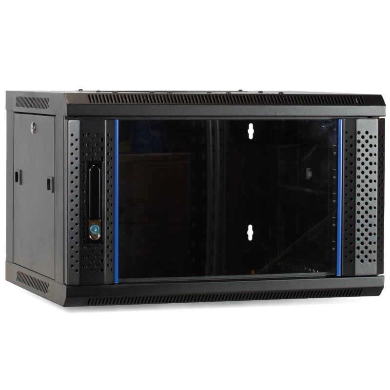 Baie murale 4U avec porte en verre 600x450x280mm (LxPxH)