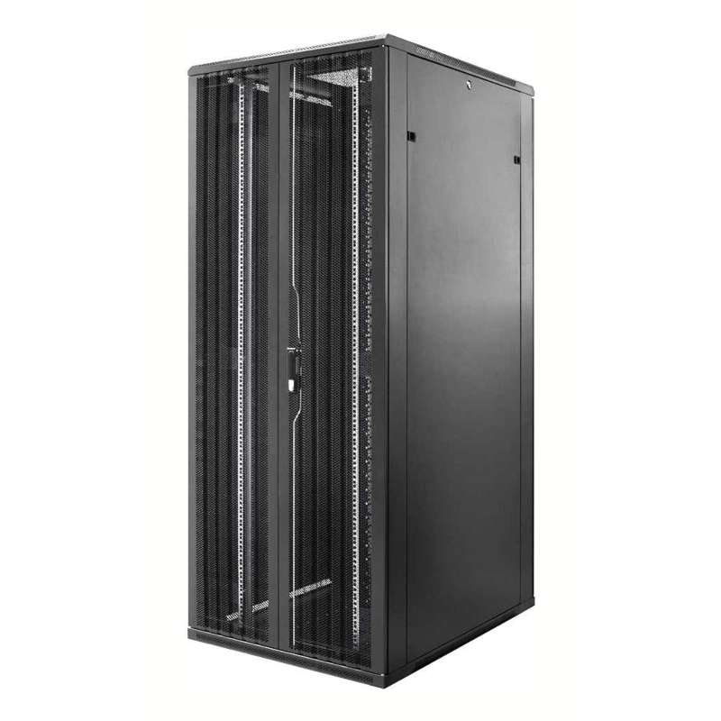 Baie serveur 47U avec double porte avant et arrière perforée 800x1000x2200mm (LxPxH)