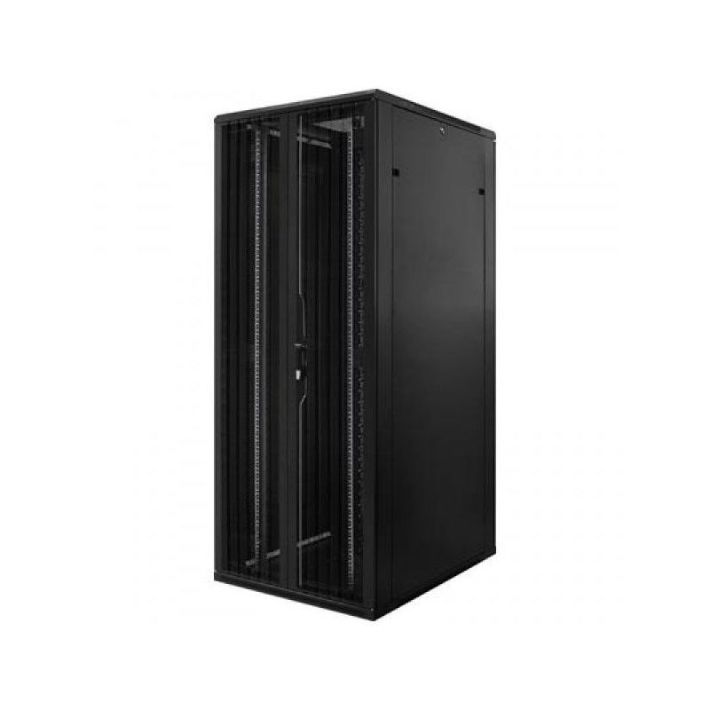 Baie serveur 42U avec double porte avant et arrière perforée 800x1200x2000mm (LxPxH)