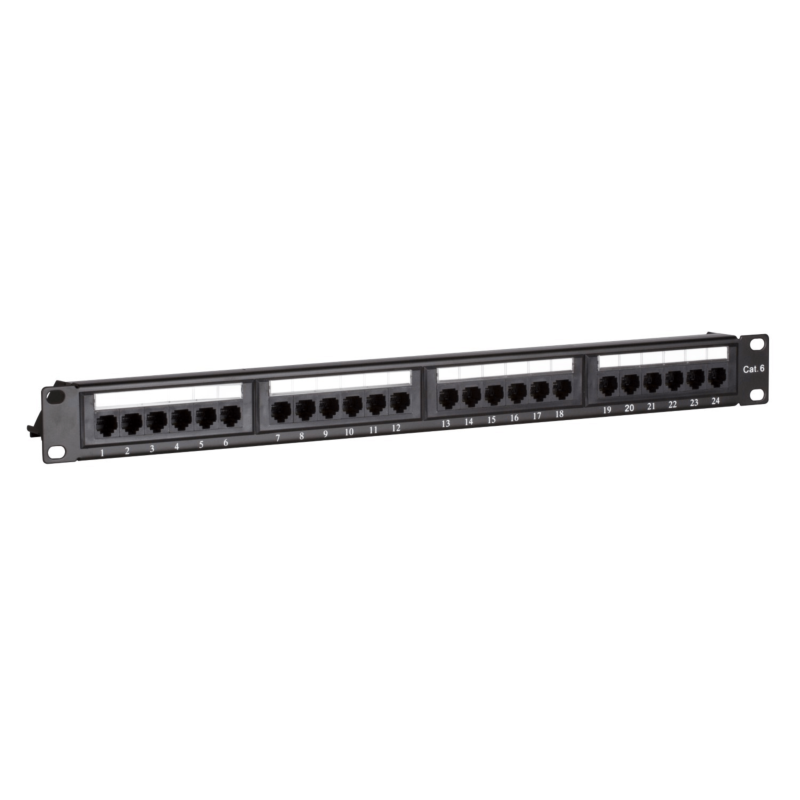 Panneau de brassage CAT6 UTP - 24 ports