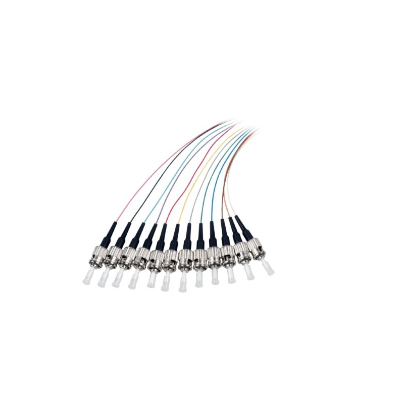 OM4 Fibre de verre Pigtail Coloré Set St - 12 pièces