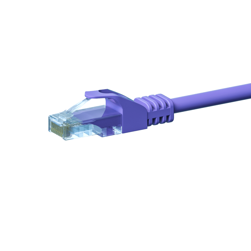 Câble CAT5e UTP CCA violet - 2m