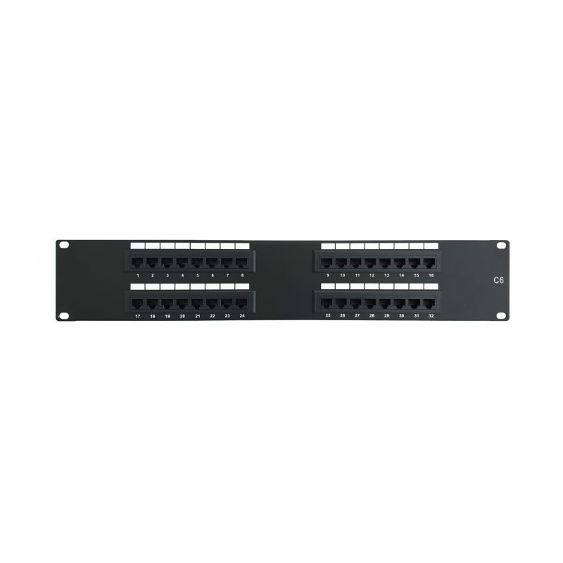 Panneau de brassage CAT6 UTP - 32 ports - 2U