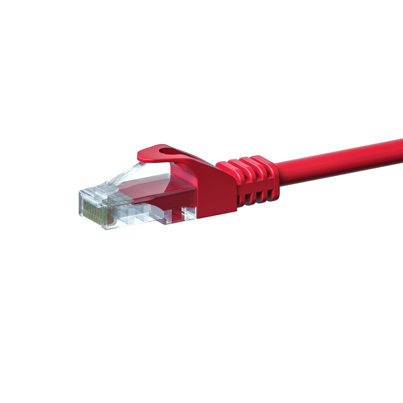 Câble CAT5e UTP CCA rouge - 2m