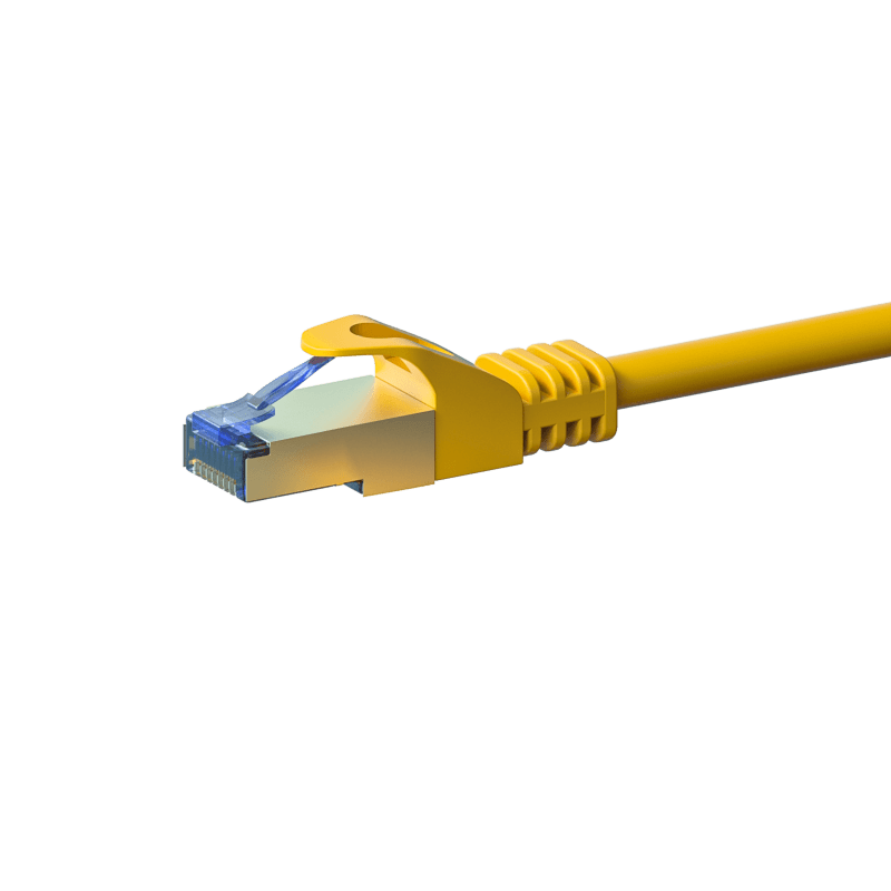 Câble CAT6A S/FTP (PIMF) 100% cuivre jaune - 2m