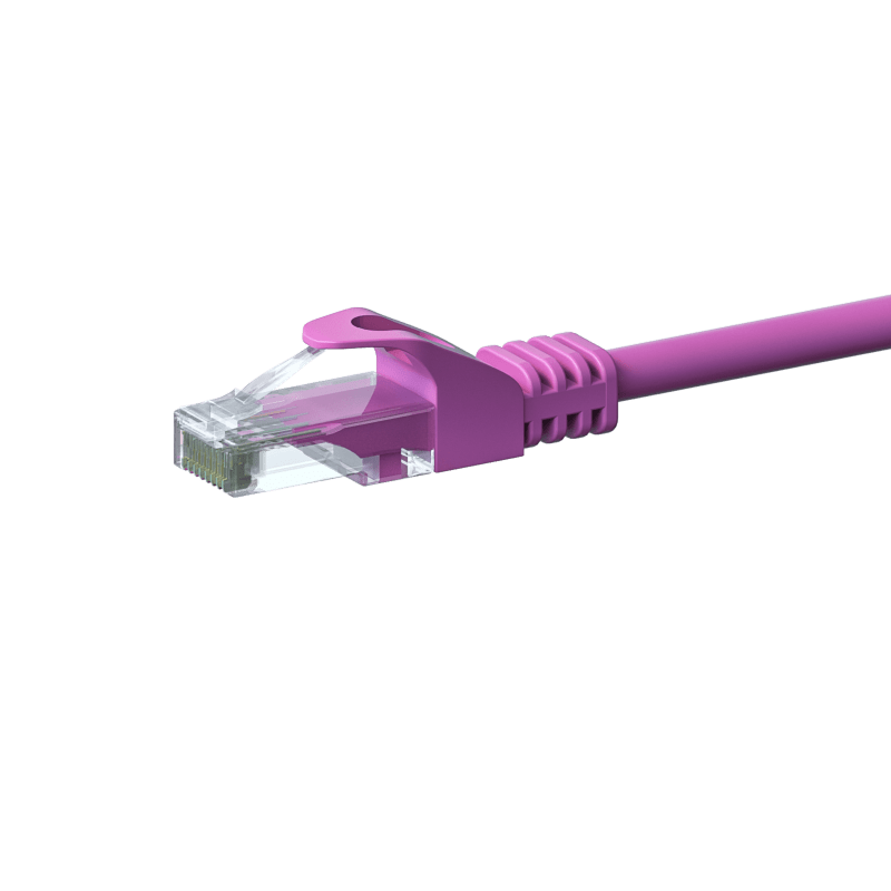 Câble CAT6 UTP CCA rose - 2m